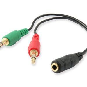 Audio Equip Audio Splitter Y-Kabel female -> 2x male