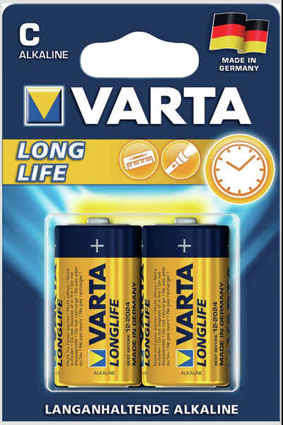 Batterij Varta batterij LONGLIFE C Baby LR14 2st