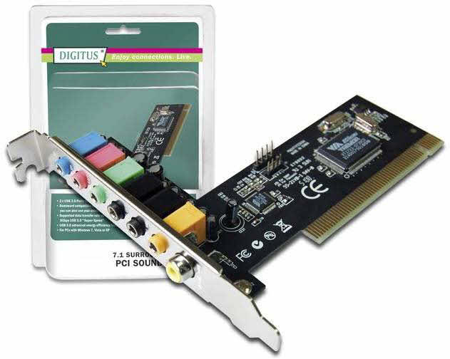 Geluidskaart 7.1 Channel PCI Surround Sound Card