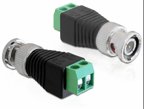 Adapter Delock Terminalblock 2Pin -> BNC stekker