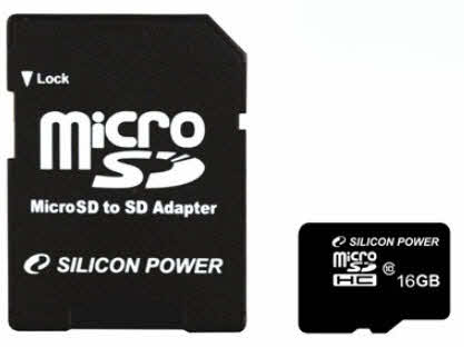 Micro SDCard 16GB Silicon Power SDHC Class 10