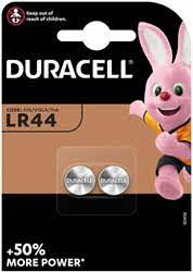 Batterij knoopcel 2x LR44 Duracell