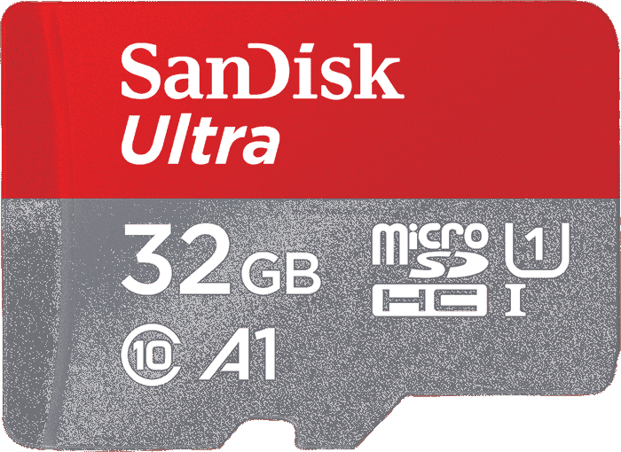 Micro SD XC SanDisk 32GB Ultra A1 Class 10 plus Adapter SDSQUAR-032G-GN6MA