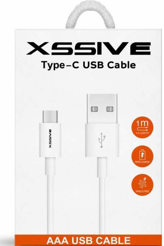 Kabel USB XSSIVE USB C USB 2.0 2M WIT