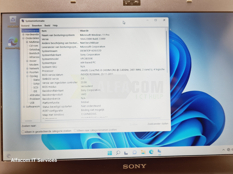 Sony Vaio VPCSB3S9E - (Ocassion - Afbeelding 5