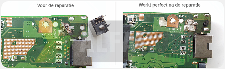 Laptop DC Jack reparatie